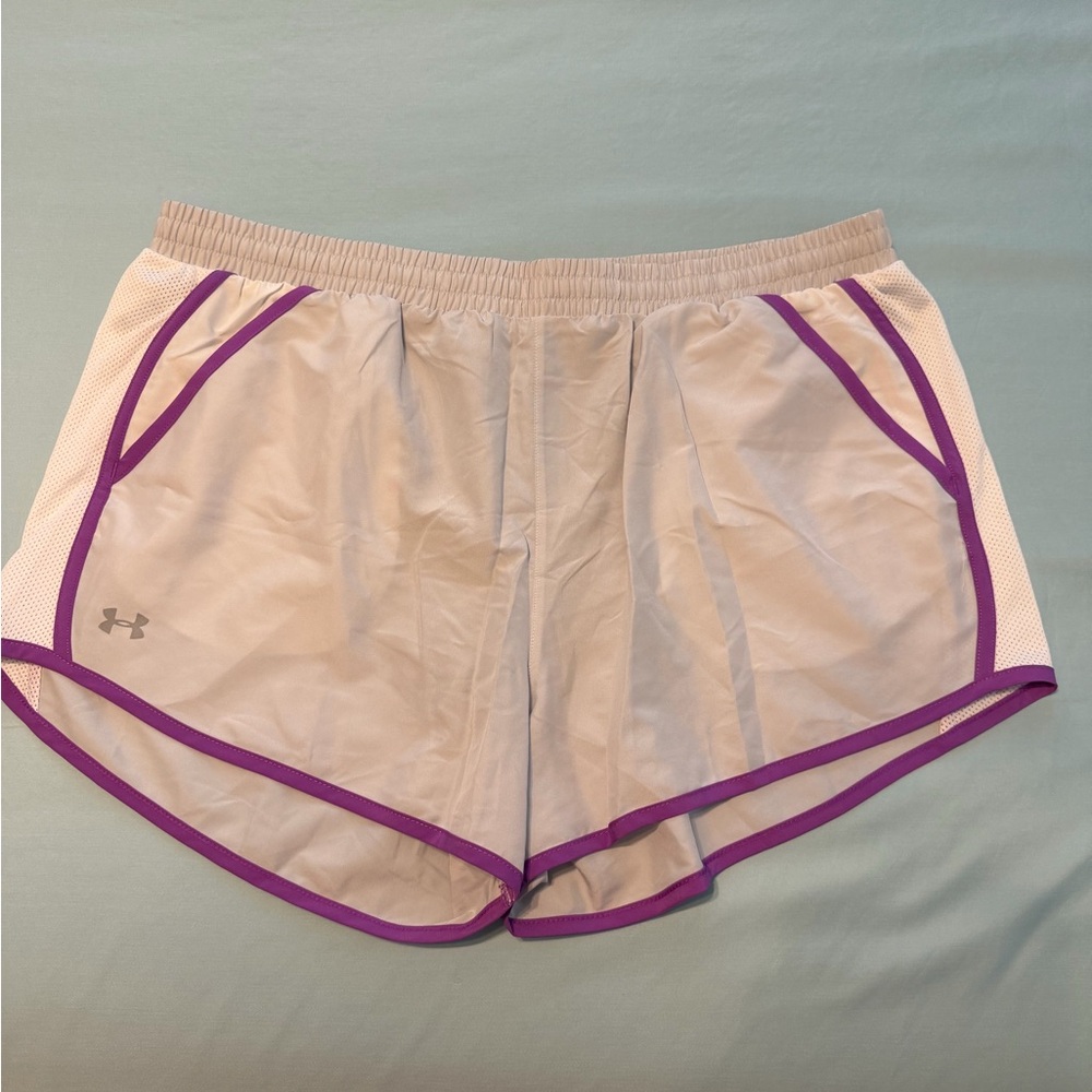Under Armour Women's Athletic Shorts in Gray and Purple